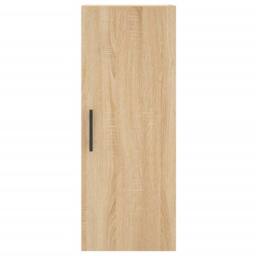 Berkfield Home Highboard Sonoma Oak 34.5x34x180 cm Engineered Wood in Light Tan - thumbnail 8