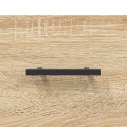 Berkfield Home Highboard Sonoma Oak 34.5x34x180 cm Engineered Wood in Light Tan - thumbnail 9