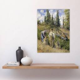 "Artery8 Pontoise Harvest Oil Painting Pissarro Wall Art Poster Print - Size: W12"" x H16""" - thumbnail 4