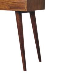 Wyld Haus Olbia Chestnut Mango Wood Dressing Table with Foldable Mirror in Brown - thumbnail 9