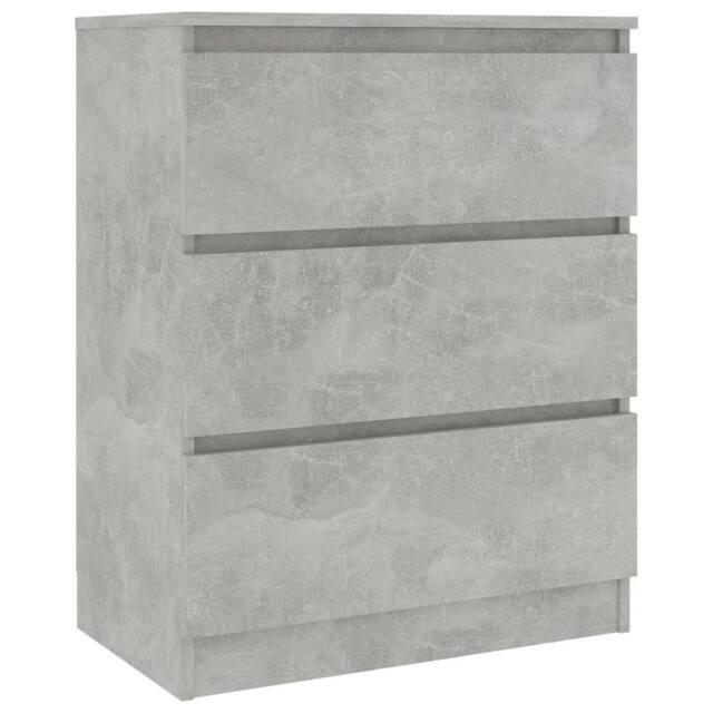 Berkfield Home Sideboard Concrete Grey 60x35x76 cm Engineered Wood - Size: 60 x 35 x 76 cm - image 1