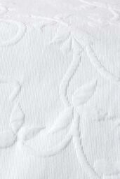 Homescapes Cotton Rich Floral Pattern Bedspread in White - Size: Double - thumbnail 3