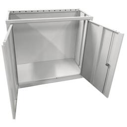 Phoenix Safe Company Stationery Cupboard in Grey with Key Lock, SCF0891GGK, 22kg - Size: 800mm - thumbnail 4
