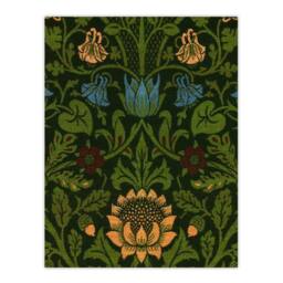 "Artery8 Violet Columbine Flower Detail W. Morris Vintage Wall Art Print Poster in Green - Size: W24"" x H32""" - thumbnail 1
