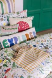 Wee Blue Bell 'Garden Explorer' Duvet Cover Set in Green - Size: Single - thumbnail 4