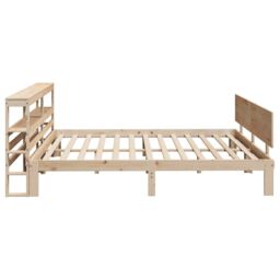 Berkfield Home Bed Frame with Headboard without Mattress 180x200 cm Super King in Brown - thumbnail 5
