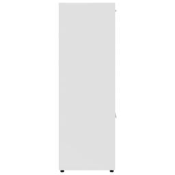 Berkfield Home Book Cabinet White 90x30x90 cm Engineered Wood - Size: 90 x 30 x 90 cm - thumbnail 7