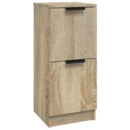 Berkfield Home Sideboard Sonoma Oak 30x30x70 cm Engineered Wood in Natural - Size: 30 x 30 x 70 cm - thumbnail 2