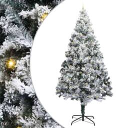 Berkfield Home Artificial Pre-lit Christmas Tree with Ball Set Green 400 cm - thumbnail 2