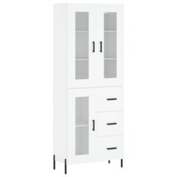 Berkfield Home Highboard White 69.5x34x180 cm Engineered Wood - thumbnail 2