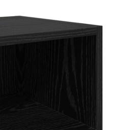 Berkfield Home Bedside Cabinet Black Oak 40x30x50 cm Engineered Wood - Size: 40 x 30 x 50 cm - thumbnail 8