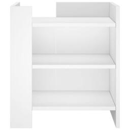 Berkfield Home Bedside Cabinet White 45x50x50 cm Engineered Wood - Size: 45 x 50 x 50 cm - thumbnail 4