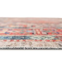 Kukoon Multicolour Low Pile Traditional Persian Velvet Texture Area Rug - Size: 80 cm x 300 cm - thumbnail 8