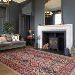 Kukoon Multicolour Low Pile Traditional Persian Velvet Texture Area Rug - Size: 80 cm x 300 cm - thumbnail 2