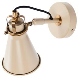 Wyld and Coco Beige Industrial Wall Lamps Set of 2 Adjustable Shades - thumbnail 7