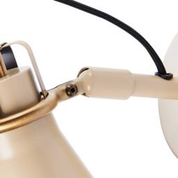Wyld and Coco Beige Industrial Wall Lamps Set of 2 Adjustable Shades - thumbnail 9