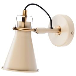 Wyld and Coco Beige Industrial Wall Lamps Set of 2 Adjustable Shades - thumbnail 4