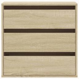 Berkfield Home Corner Chest of Drawers Sonoma Oak 60x41x58 cm Engineered Wood in Brown - Size: 60 x 41 x 58 cm - thumbnail 4