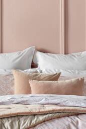CHRISTY Luxury Filled Velvet 'Jaipur' Square Cushions in Dusty Pink - Size: 45 cm x 45 cm - thumbnail 2