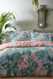 Furn Medinilla Tropical Reversible Duvet Cover Set - Size: Double - thumbnail 2