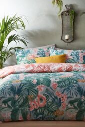 Furn Medinilla Tropical Reversible Duvet Cover Set - Size: Double - thumbnail 1