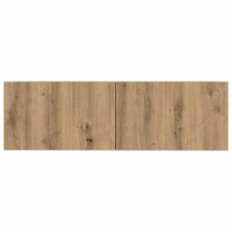 Berkfield Home 3 Piece TV Cabinet Set Wall-mounted Artisan Oak Engineered Wood in Brown - thumbnail 5