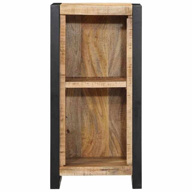 Berkfield Home Stylish Bedside Cabinet 40x30x80 cm Solid Wood Rough Mango in Brown - Size: 40 x 30 x 80 cm - image 1
