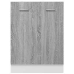 Berkfield Home Bottom Cabinet Grey Sonoma 60x46x81.5 cm Engineered Wood - thumbnail 5