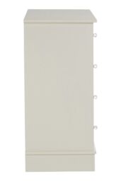 Orsina 4 Drawer Chest, White Dresser Chest of Drawers, White Dresser & Chest of Drawers, Modern Drawer Chest in Cream - thumbnail 3
