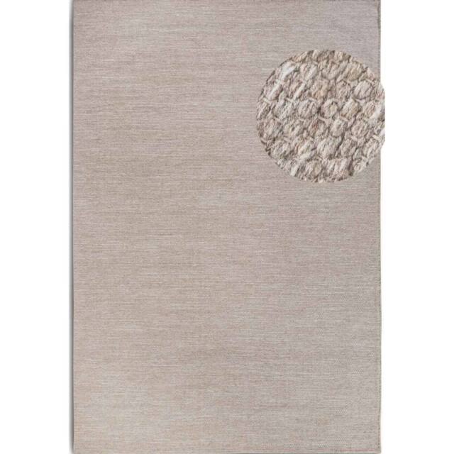 THE RUGS Delhi Wool Rug Pradesh Handwoven Reversible Wool Cotton Rug Runner in Cream - Size: 80 cm x 200 cm - image 1
