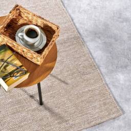THE RUGS Delhi Wool Rug Pradesh Handwoven Reversible Wool Cotton Rug Runner in Cream - Size: 80 cm x 200 cm - thumbnail 6