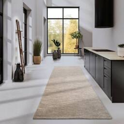 THE RUGS Delhi Wool Rug Pradesh Handwoven Reversible Wool Cotton Rug Runner in Cream - Size: 80 cm x 200 cm - thumbnail 9