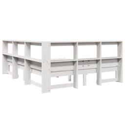 Berkfield Home Bookcase Bed without Mattress White 135x190 cm Solid Wood Pine - thumbnail 9