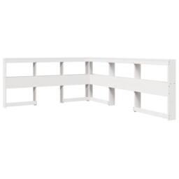 Berkfield Home Bookcase Bed without Mattress White 135x190 cm Solid Wood Pine - thumbnail 6