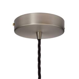 SE Home Burgundy Red Lincoln Pendant Light - Brushed Chrome - Black Twisted - thumbnail 4