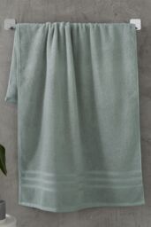 Catherine Lansfield 'Zero Twist' Hand Towel in Green - thumbnail 1
