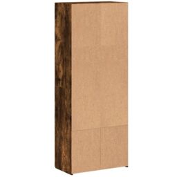 Berkfield Home File Cabinet Smoked Oak 60x32x153 cm Engineered Wood in Brown - Size: 60 x 32 x 153 cm - thumbnail 6