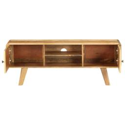 Berkfield Home TV Cabinet Solid Mango Wood 120x30x45 cm in Brown - Size: 120 x 30 x 45 cm - thumbnail 4
