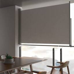 Berkfield Home Patio Retractable Side Awning 160 x 300 cm Grey - thumbnail 1