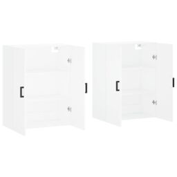 Berkfield Home Wall Mounted Cabinets 2 pcs White 69.5x34x90 cm - thumbnail 4