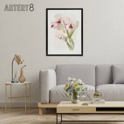 "Artery8 Frederick Sander Cattleya labiata Orchid Flowers Framed Canvas Art - Size: W12"" x H16""" - thumbnail 3