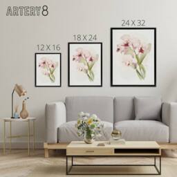 "Artery8 Frederick Sander Cattleya labiata Orchid Flowers Framed Canvas Art - Size: W12"" x H16""" - thumbnail 4