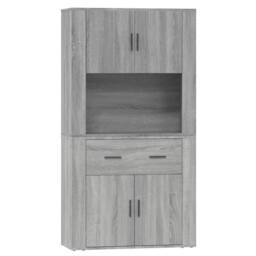 Berkfield Home Highboard Grey Sonoma Engineered Wood - thumbnail 3