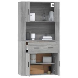 Berkfield Home Highboard Grey Sonoma Engineered Wood - thumbnail 7