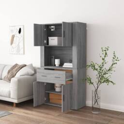 Berkfield Home Highboard Grey Sonoma Engineered Wood