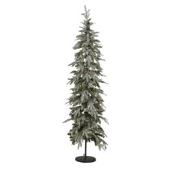 Lemon Pavilion Furniture and Decor Slim Snowy Woodland Pre-Lit 200 Led Christmas Tree - L91xW91xH210 cm in White - thumbnail 2