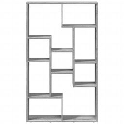 Berkfield Home Bookcase Grey Sonoma 72x20x120 cm Engineered Wood - Size: 72 x 20 x 120 cm - thumbnail 5