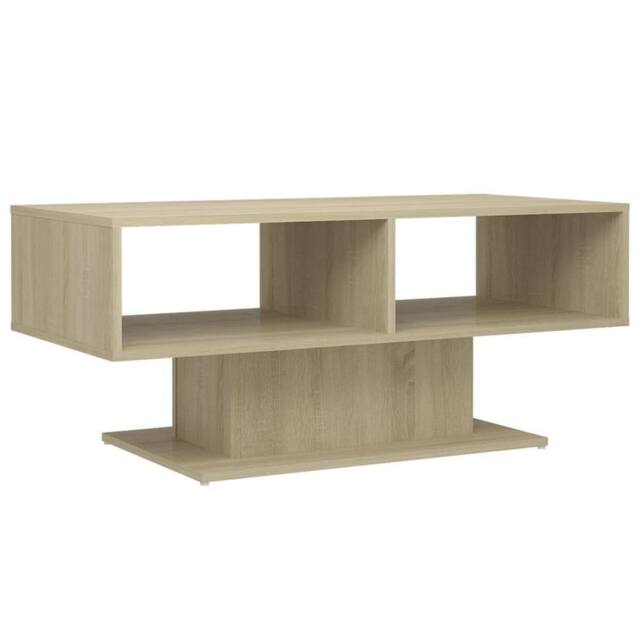 Berkfield Home Coffee Table Sonoma Oak 103.5x50x44.5 cm Engineered Wood in Light Tan - image 1