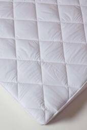 Homescapes Luxury Extra Thick 500 GSM Cotton Mattress Topper in White - Size: EU King - thumbnail 3