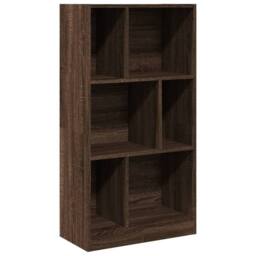 Berkfield Home Decorative Bookcase Brown Oak 57x28.5x107.5 cm Engineered Wood - thumbnail 3